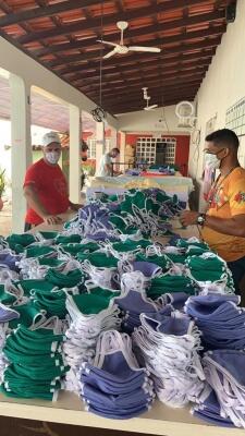 Meta de empresa entrevistada pela Folha é produzir até três mil máscaras por dia (Foto: Divulgação)