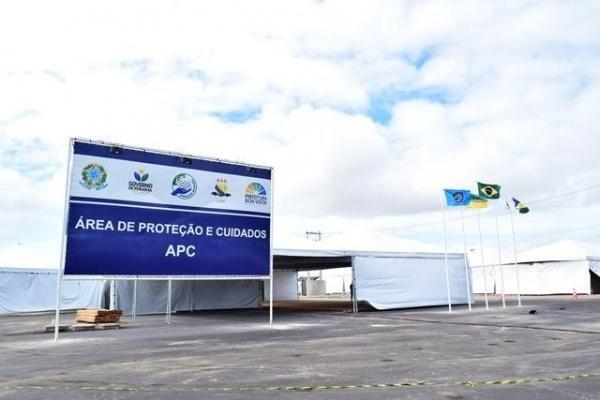 A Área de Proteção do Hospital de Campanha do Exército Brasileiro em Roraima começou a funcionar no dia 26 de abril (Foto: Nilzete Franco/FolhaBV)