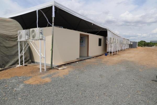 Hospital de Campanha está com estrutura finalizada desde fim de abril (Foto: Divulgação)