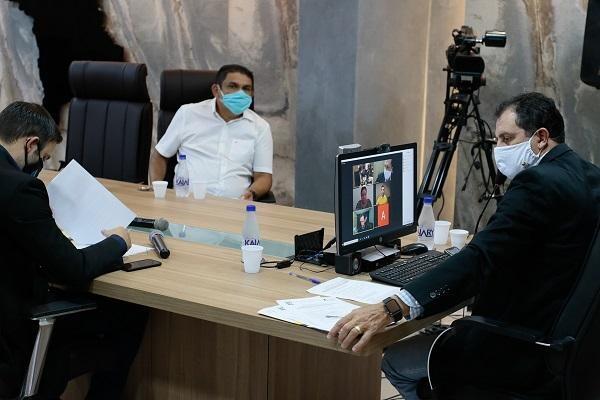 Ex-servidora disse à CPI da Saúde que a empresa já estava entregando a Sesau materiais como máscaras, álcool em gel, luvas e gorro sanfonado (Foto: SupCom Ale-RR)