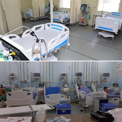 Hospital de Campanha  e Hospital Geral de Roraima (Foto: Nilzete Franco/FolhaBV - Reprodução)