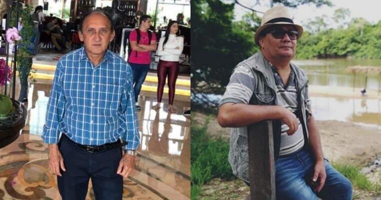 Moisés Lima e Antonio Tolrino, eram empresário do ramo metalúrgico e professor da UFRR respectivamente  - Foto: Arquivo Pessoal/Rede Social