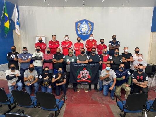 A capacitação tem o objetivo de repassar técnicas de autoproteção para que os agentes de segurança pública (Foto: Divulgação)