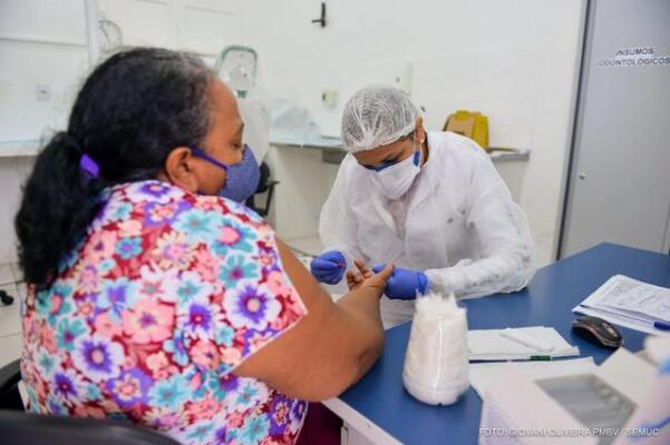 Seis testes rápidos foram realizados nesta segunda (Foto: Semuc PMBV)