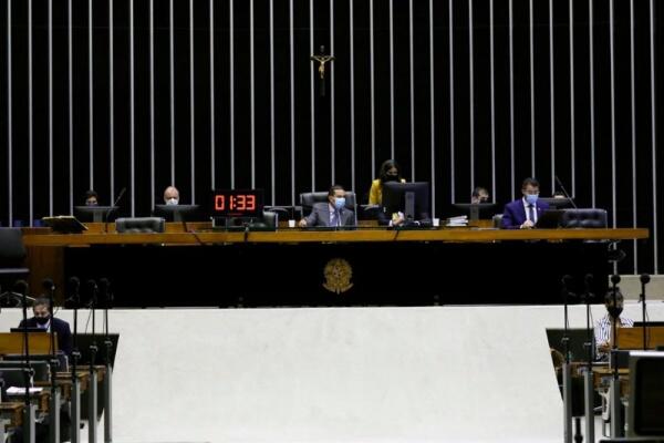 Sessão do Congresso Nacional ocorreu de forma remota (Foto: Najara Araújo - Câmara dos Deputados)