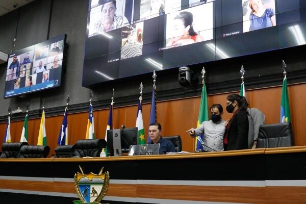 Sessão da Assembleia ocorreu de forma remota (Foto: Supcom ALE-RR)