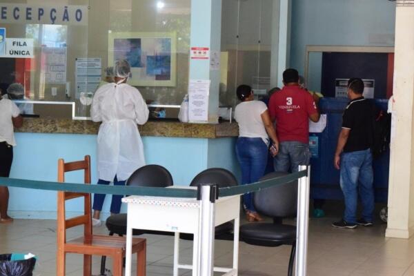 Recepção do Pronto Atendimento Airton Rocha, anexo do Hospital Geral de Roraima (HGR) - Foto: Nilzete Franco/FolhaBV