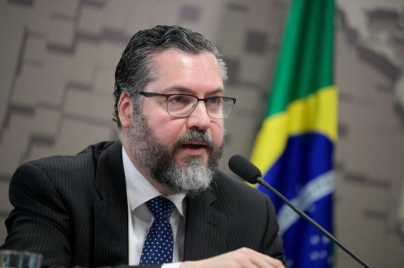 Ministro do Itamaraty, Ernesto Araújo, esteve em Roraima na última sexta (Foto: Agência Senado)