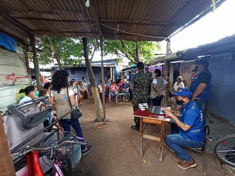 A desocupação faz parte do Plano Emergencial para as Ocupações Espontâneas que está sendo concluído (Foto: Operação Acolhida)