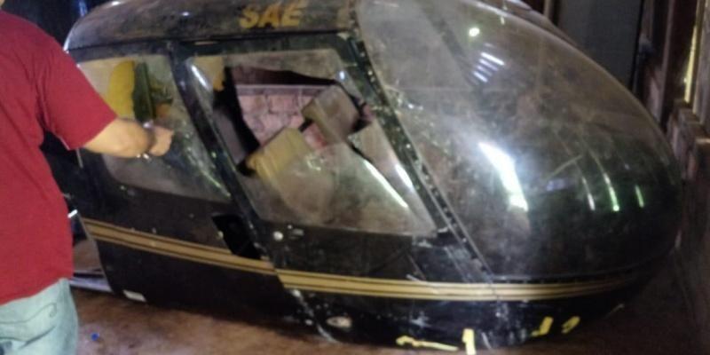 O acidente envolvendo um helicóptero ocorreu no dia 24, por volta das 13h30 (Foto: Divulgação)