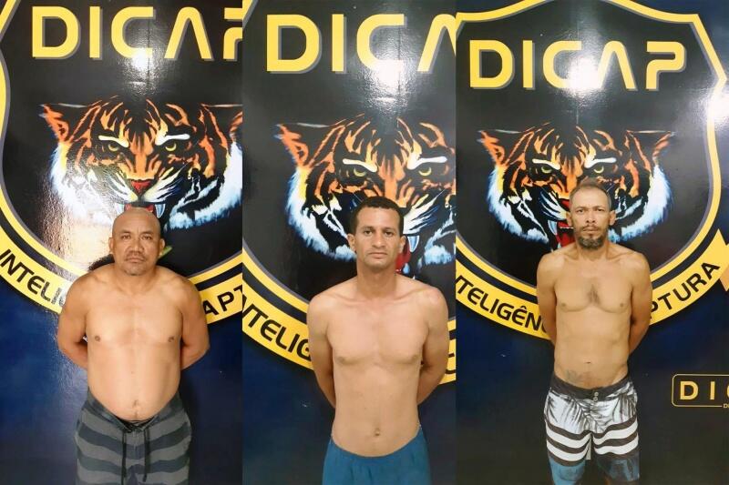 Três foragidos do sistema prisional foram recapturados na manhã desta sexta-feira, 13 (Foto: Divulgação)