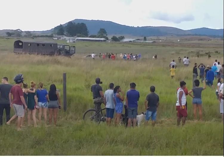 A confusão na fronteira envolveu mais de 20 venezuelanos