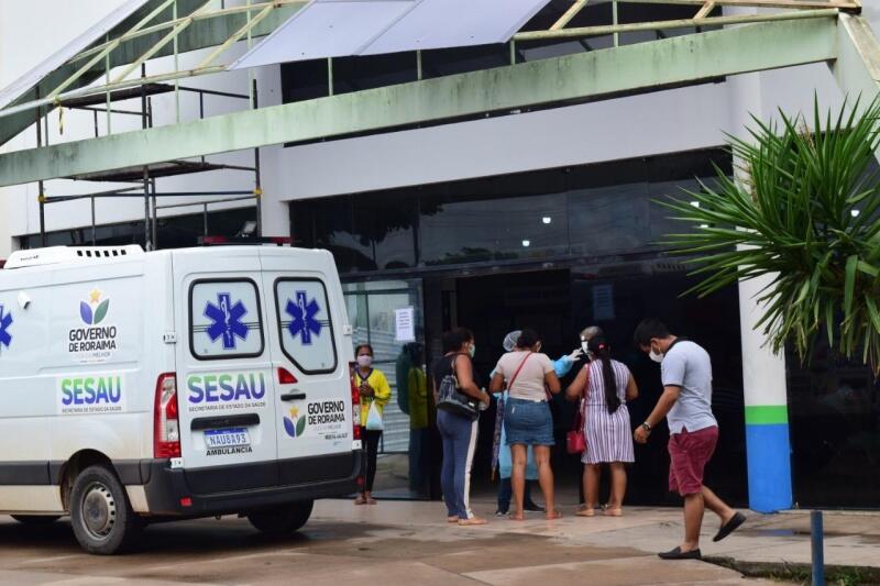 Hospital Geral de Roraima registrou aumento de internações de covid (Foto: Nilzete Franco/FolhaBV)