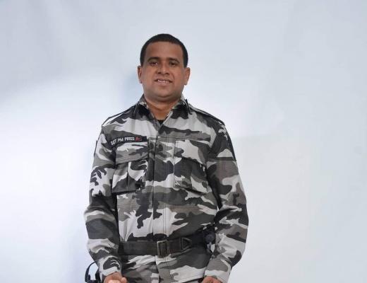 A formatura militar foi alusiva à promoção "Post Mortem" do 1º sargento PM Leomilton Pires de Silva à graduação de subtenente (Foto: Divulgação)