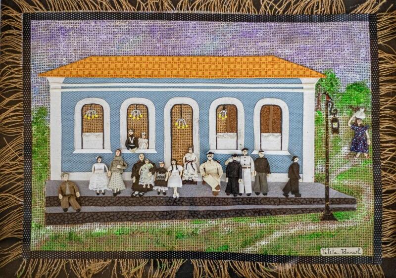 Obra: Prédio comercial Meu Cantinho, da artista Petita Brasil. (Foto: Divulgação)