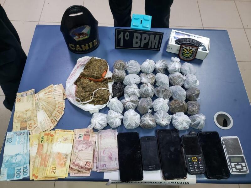 Todos foram algemados e conduzidos à delegacia para as providências necessárias. (Foto: Divulgação/PMRR)