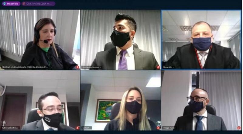 A solenidade de posse foi realizada na manhã desta segunda-feira, dia 11, por meio de videoconferência e transmitida via YouTube (Foto: Divulgação)