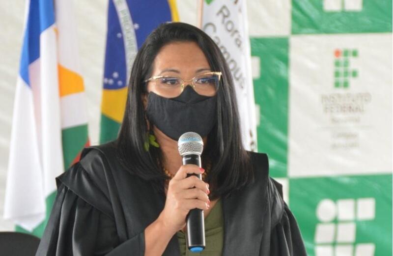 A solenidade de posse da professora Pierlangela Cunha ocorreu na manhã desta quarta-feira, 13, na área de convivência da unidade do Campus Amajari (Foto: Divulgação) A solenidade de posse da professora Pierlangela Cunha ocorreu na manhã desta quarta-feira, 13, na área de convivência da unidade do Campus Amajari (Foto: Divulgação)