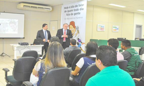 Basa destacou o papel da imprensa como difusora de informações sobre linhas de crédito (Foto: Diane Sampaio)