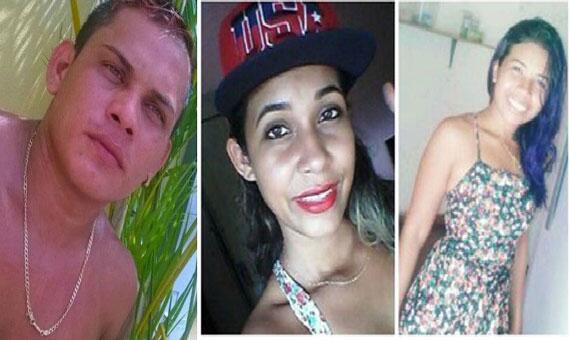 Geleano Ribeiro, Yara Thaís da Silva e Nelciane de Andrade são considerados perigosos pela polícia (Foto: Divulgação)