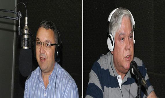 Secretário de Planejamento, Alexandre Henklain, e diretor-presidente do Iteraima, Alysson Soares, participaram de reunião para definir os critérios para a transferência das terras da União para o Estado (Foto: Samara Cordeiro)