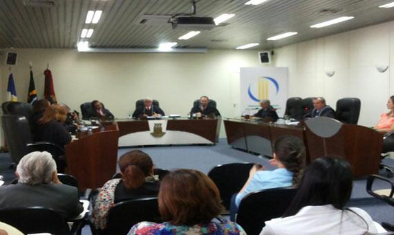 Julgamento do pedido de suspeição feito por empresa foi concluído ontem pelo TCE (Foto: Vanessa Vieira)