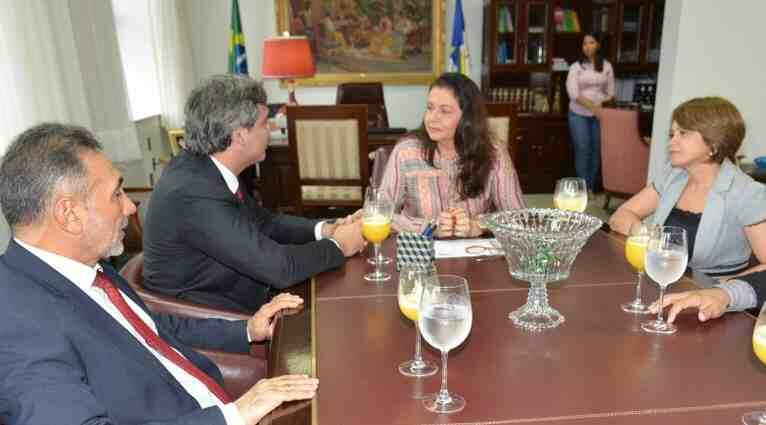 Relator da CPI, senador Lindberg Farias, quando visitou a governadora Suely Campos hoje pela manhã