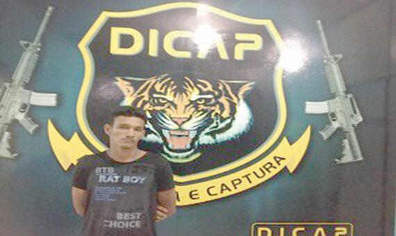 Paulo Almeida Costa, vulgo “Paulinho”, foi recapturado no bairro Senador Hélio Campos (Foto: Divulgação)