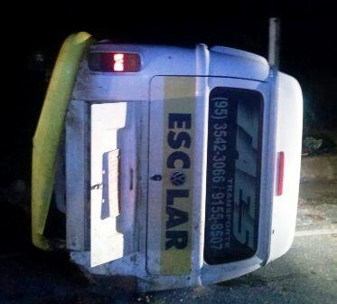 Acidente ocorreu no km 77 da RR 325, em Mucajaí (Foto: Divulgação)