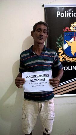 Sandro Leocádio de Menezes foi encaminhado à Polinter (Foto: Divulgação)