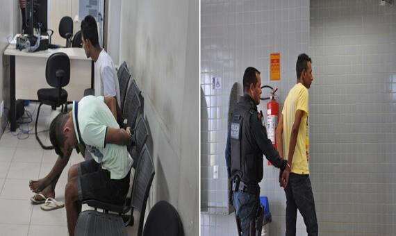 Os três irão responder por crime de roubo (Foto: Samara Cordeiro)