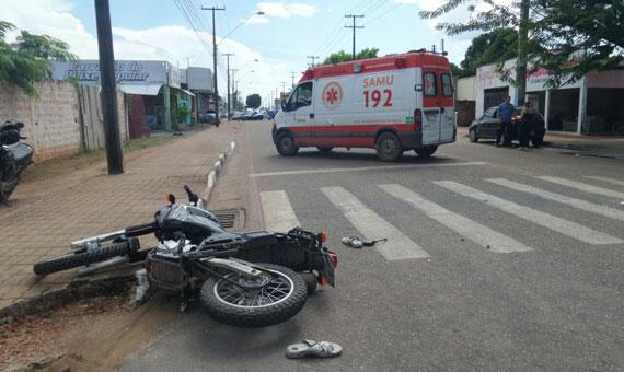 Acidente aconteceu no trecho da avenida no bairro Nova Canaã (Foto: Divulgação)
