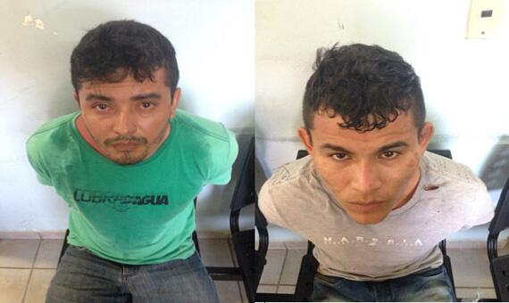 Hildeglan Falcão e Tiago Leão admitiram que fizeram vários assaltos em comércios da Capital (Foto: Diane Sampaio)