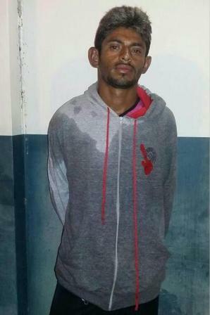 Carlos da Silva, 30 anos, conhecido pela alcunha de “Pelézinho” foi preso numa barreira policial (Foto: Divulgação)