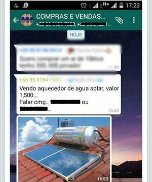 Anúncio foi publicado em grupos de um aplicativo de mensagem instantânea e compartilhado em outras redes sociais (Foto: Reprodução)