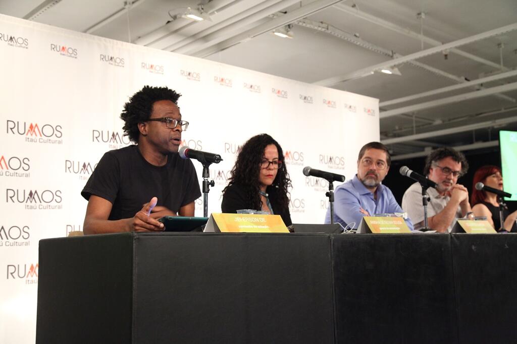 Coletiva de imprensa realizada na sede do Itaú Cultural, em São Paulo, marcou o início do programa Rumos 2015/2016  ((Fotos: Ívson Miranda))