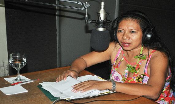Vice-coordenadora da Organização dos Professores Indígenas de Roraima, Irani Barbosa (Foto: Samara Cordeiro)