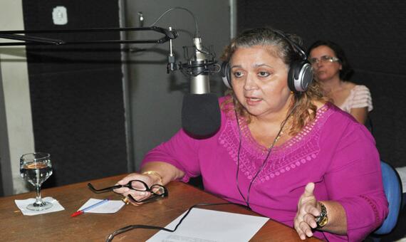 Secretária estadual de Educação, Selma Mulinari, durante entrevista ao Agenda da Semana (Foto: Samara Cordeiro)