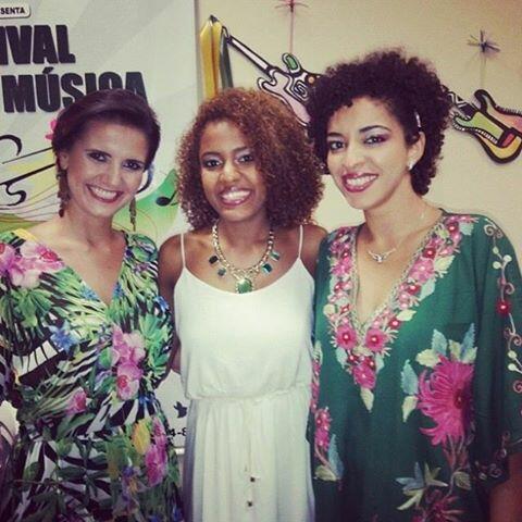 As vencedoras do Festival Canto Forte na última edição, Leka Denz, Jéssica Stephens e Euterpe (Foto: Divulgação)