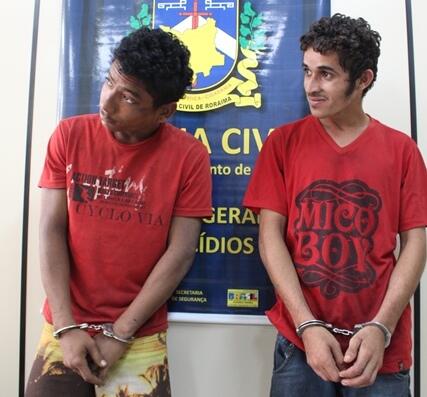 Polícia prendeu Welson de Souza e Romário da Conceição acusados do assassinato de Maria Rejane