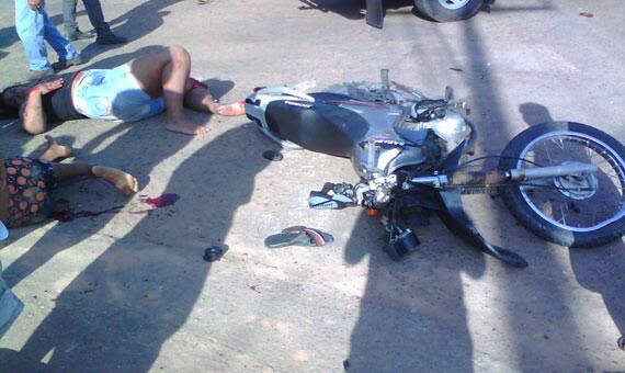 Acidente aconteceu na avenida Ataíde Teive, no bairro Nova Canaã (Foto: Divulgação)