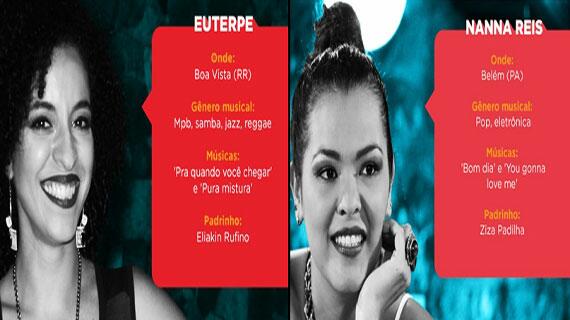 Euterpe e Nanna Reis - Fotos: Divulgação