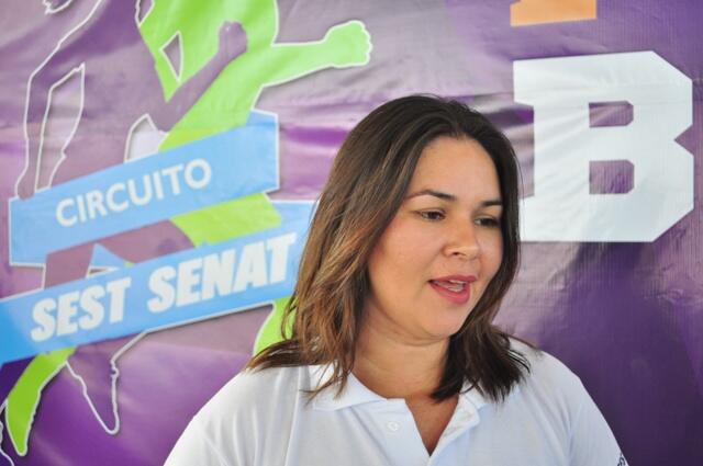 Segundo a diretora da Unidade Sest Senat Boa Vista, o evento é promovido com o objetivo de estimular o uso da bicicleta (Foto: Samara Cordeiro)
