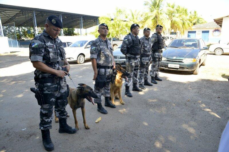 Troféus conquistados pelo Canil foram apresentados ao Comando Geral da PMRR (Foto: Neto Figueiredo)