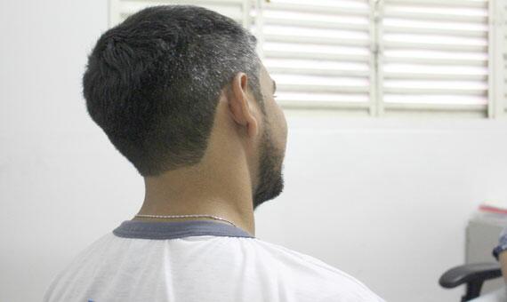 Reeducando E. R. A. aguarda autorização para começar a estudar (Foto: Diane Sampaio)