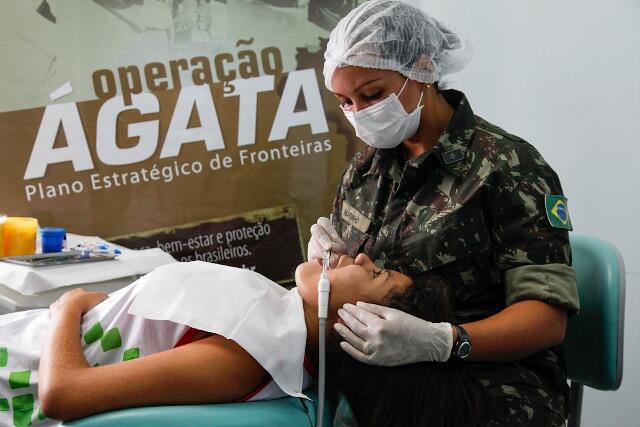 Ação acontece na sede da Associação Grupo de Mães Anjos de Luz (Foto: Divulgação/1ª Brigada)