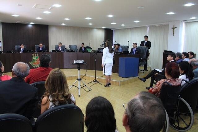 A audiência aconteceu no Pleno do TJ (Foto: Diane Sampaio)