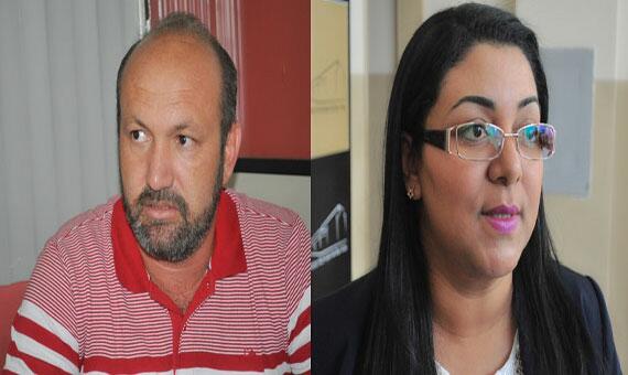 Presidentes do Sintraima, Francisco Figueira, e do Sitram, vereadora Sueli Cardozo: motivos para comemorar (Foto: Rodrigo Sales)