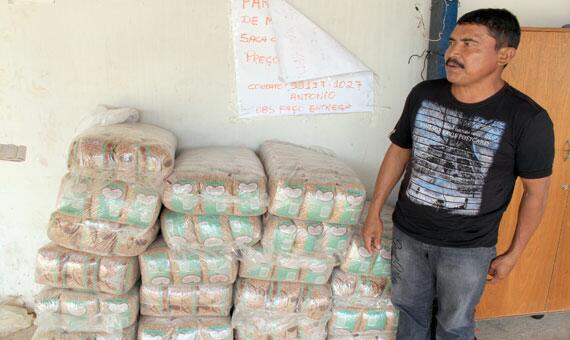 Plantio de feijão é uma das culturas mais fortes da comunidade indígena do Flexal (Foto: Diane Sampaio)