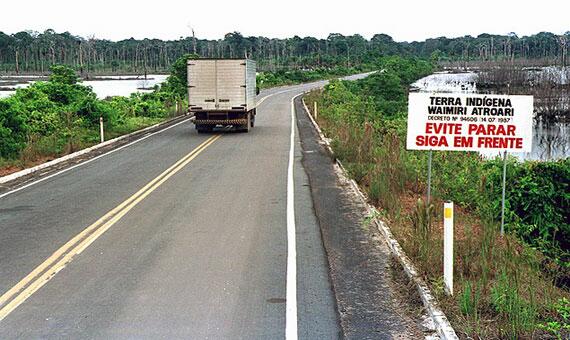 Caso as reivindicações não sejam atendidas, os indígenas pretendem fechar BR-174 na Terra Indígena Wamiri-Atroari (Foto: Divulgação)